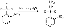 
			Reaction Scheme: Sulfonylhydrazides via substitution of sulfonyl chlorides using 
hydrazine hydrate