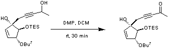 
			Reaction Scheme: Oxidation of an acetylenic alcohol