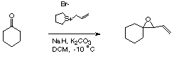 
			Reaction Scheme: Formation of a vinyl epoxide from cyclohexanone