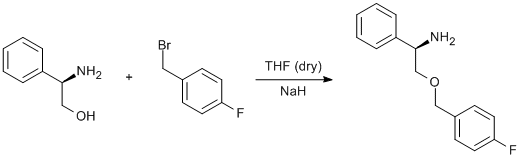 
			Reaction Scheme: <img src="/images/empty.gif" alt="" />Williamson etherification of a bromomethylfluorobenzene and <span id="csm1375174307896" class="csm-chemical-name" title="phenylglycinol">phenylglycinol</span><img src="/images/empty.gif" alt="" />