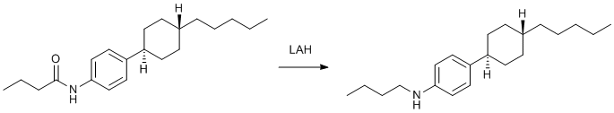 
			Reaction Scheme: <IMG src="/images/empty.gif"><IMG src="/images/empty.gif">Reduction of an amide using lithal<IMG src="/images/empty.gif"><IMG src="/images/empty.gif">