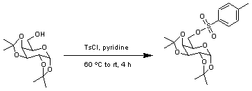 
			Reaction Scheme: Protection of an alcohol as a p-toluenesulfonate