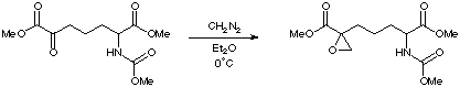 
			Reaction Scheme: Epoxidation of an alpha-keto ester