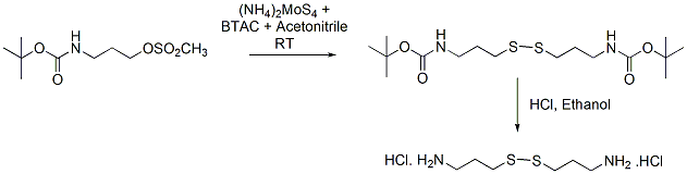 
			Reaction Scheme: <img src="/images/empty.gif" alt="" />Sulfur transfer reaction of tetrathiomolybdate with a sulfonic ester<img src="/images/empty.gif" alt="" />