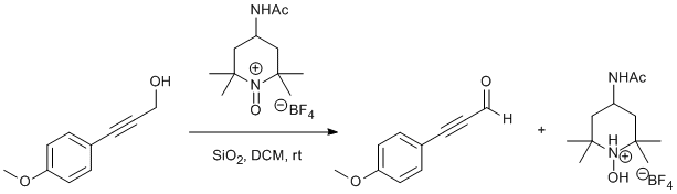 
			Reaction Scheme: <IMG src="/images/empty.gif">Oxidation of <SPAN id=csm1356709608564 class=csm-chemical-name title=3-(4-methoxyphenyl)prop-2-yn-1-ol grpid="1">3-(4-methoxyphenyl)prop-2-yn-1-ol</SPAN> by an Oxoammonium Salt<IMG src="/images/empty.gif">