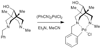 
			Reaction Scheme: <IMG src="/images/empty.gif">ortho-Palladation of tertially benzylamines<IMG src="/images/empty.gif">