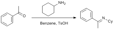 
			Reaction Scheme: <img src="/images/empty.gif" alt="" />Condensation of <span id="csm1410193432762" class="csm-chemical-name" title="cyclohexylamine">cyclohexylamine</span> and <span id="csm1410193440267" class="csm-chemical-name" title="acetophenone">acetophenone</span><img src="/images/empty.gif" alt="" />