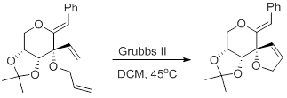
			Reaction Scheme: <IMG src="/images/empty.gif"><IMG src="/images/empty.gif">Spirocycle formation on <SPAN id=csm1431348343853 class="csm-chemical-name csm-not-validated" title="2-alkylidene-3-vinyl-tetrahydropyran 3-allyl ether" grpid="2">2-alkylidene-3-vinyl-tetrahydropyran 3-allyl ether</SPAN><IMG src="/images/empty.gif"><IMG src="/images/empty.gif">