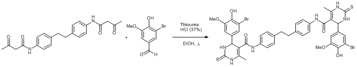 
			Reaction Scheme: Biginelli reaction using thiourea