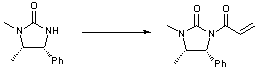 
			Reaction Scheme: N-acylation of an amide using acryloyl chloride 