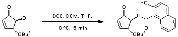 
			Reaction Scheme: DCC coupling of an alcohol to a carboxylic acid