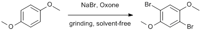
			Reaction Scheme: <IMG src="/images/empty.gif">Solventless dibromination of <SPAN id=csm1407859513452 class="csm-chemical-name csm-not-validated" title=1,4-dimethoxybenzene grpid="1">1,4-dimethoxybenzene</SPAN><IMG src="/images/empty.gif">