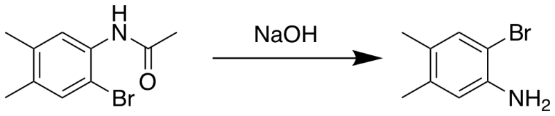 Image for article Amide hydrolysis of 2-bromo-4,5-dimethylacetanilide<!--  /* Font Definitions */  @font-face 	{font-family:"Cambria Math"; 	panose-1:2 4 5 3 5 4 6 3 2 4; 	mso-font-charset:0; 	mso-generic-font-family:roman; 	mso-font-pitch:variable; 	mso-font-signature:3 0 0 0 1 0;}  /* Style Definitions */  p.MsoNormal, li.MsoNormal, div.MsoNormal 	{mso-style-unhide:no; 	mso-style-qformat:yes; 	mso-style-parent:""; 	margin:0in; 	line-height:115%; 	mso-pagination:widow-orphan; 	font-size:11.0pt; 	font-family:"Arial",sans-serif; 	mso-fareast-font-family:Arial; 	mso-ansi-language:EN-GB; 	mso-fareast-language:ZH-CN;} .MsoChpDefault 	{mso-style-type:export-only; 	mso-default-props:yes; 	font-size:11.0pt; 	mso-ansi-font-size:11.0pt; 	mso-bidi-font-size:11.0pt; 	font-family:"Arial",sans-serif; 	mso-ascii-font-family:Arial; 	mso-fareast-font-family:Arial; 	mso-hansi-font-family:Arial; 	mso-bidi-font-family:Arial; 	mso-ansi-language:EN-GB; 	mso-fareast-language:ZH-CN;} .MsoPapDefault 	{mso-style-type:export-only; 	line-height:115%;}size:8.5in 11.0in; 	margin:1.0in 1.0in 1.0in 1.0in; 	mso-header-margin:.5in; 	mso-footer-margin:.5in; 	mso-paper-source:0;} div.WordSection1 	{page:WordSection1;}--><!--  /* Font Definitions */  @font-face 	{font-family:"Cambria Math"; 	panose-1:2 4 5 3 5 4 6 3 2 4; 	mso-font-charset:0; 	mso-generic-font-family:roman; 	mso-font-pitch:variable; 	mso-font-signature:3 0 0 0 1 0;}  /* Style Definitions */  p.MsoNormal, li.MsoNormal, div.MsoNormal 	{mso-style-unhide:no; 	mso-style-qformat:yes; 	mso-style-parent:""; 	margin:0in; 	line-height:115%; 	mso-pagination:widow-orphan; 	font-size:11.0pt; 	font-family:"Arial",sans-serif; 	mso-fareast-font-family:Arial; 	mso-ansi-language:EN-GB; 	mso-fareast-language:ZH-CN;} .MsoChpDefault 	{mso-style-type:export-only; 	mso-default-props:yes; 	font-size:11.0pt; 	mso-ansi-font-size:11.0pt; 	mso-bidi-font-size:11.0pt; 	font-family:"Arial",sans-serif; 	mso-ascii-font-family:Arial; 	mso-fareast-font-family:Arial; 	mso-hansi-font-family:Arial; 	mso-bidi-font-family:Arial; 	mso-ansi-language:EN-GB; 	mso-fareast-language:ZH-CN;} .MsoPapDefault 	{mso-style-type:export-only; 	line-height:115%;}size:8.5in 11.0in; 	margin:1.0in 1.0in 1.0in 1.0in; 	mso-header-margin:.5in; 	mso-footer-margin:.5in; 	mso-paper-source:0;} div.WordSection1 	{page:WordSection1;}-->