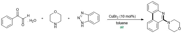 Image for article Tandem synthesis of 4-(6-Phenanthridinyl)morpholine through the Elimination of N<sub>2</sub> and CO from Substituted Benzotriazole