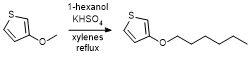 Image for article Transetherification of 3-methoxythiophene